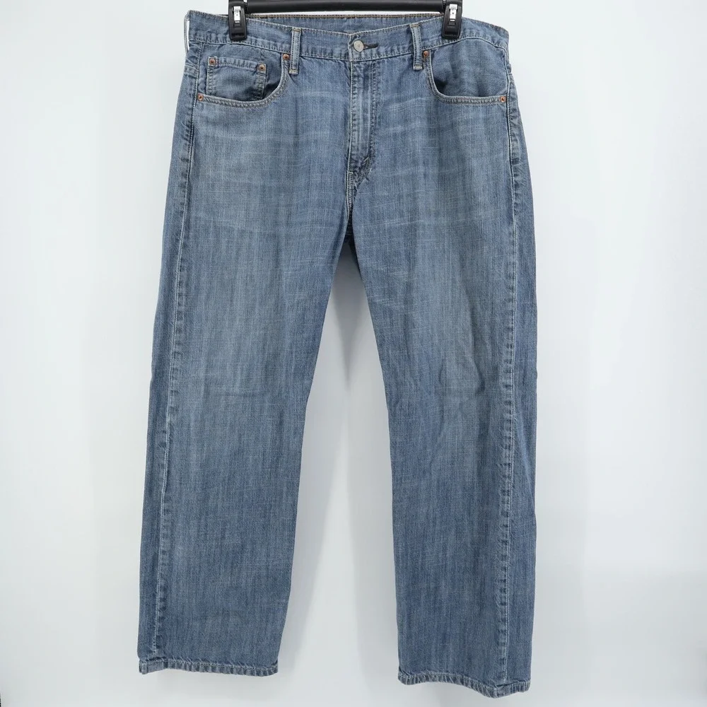Levi Strauss 569 Loose Fit Mens Jeans Blue Wash Size 38x32 -‎ Flaws